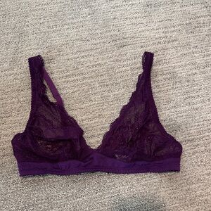 Purple Lace Bralette - Women Intimates & Sleepwear Sz M
